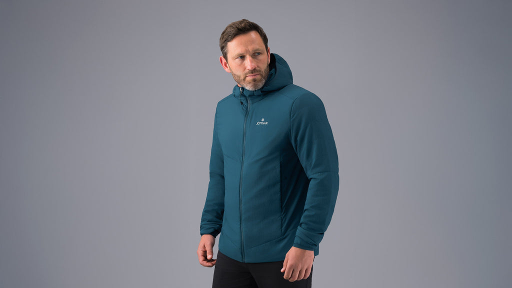 Puffer Jacket Asger Waterproof Wool Men's Light Hybrid Insulated