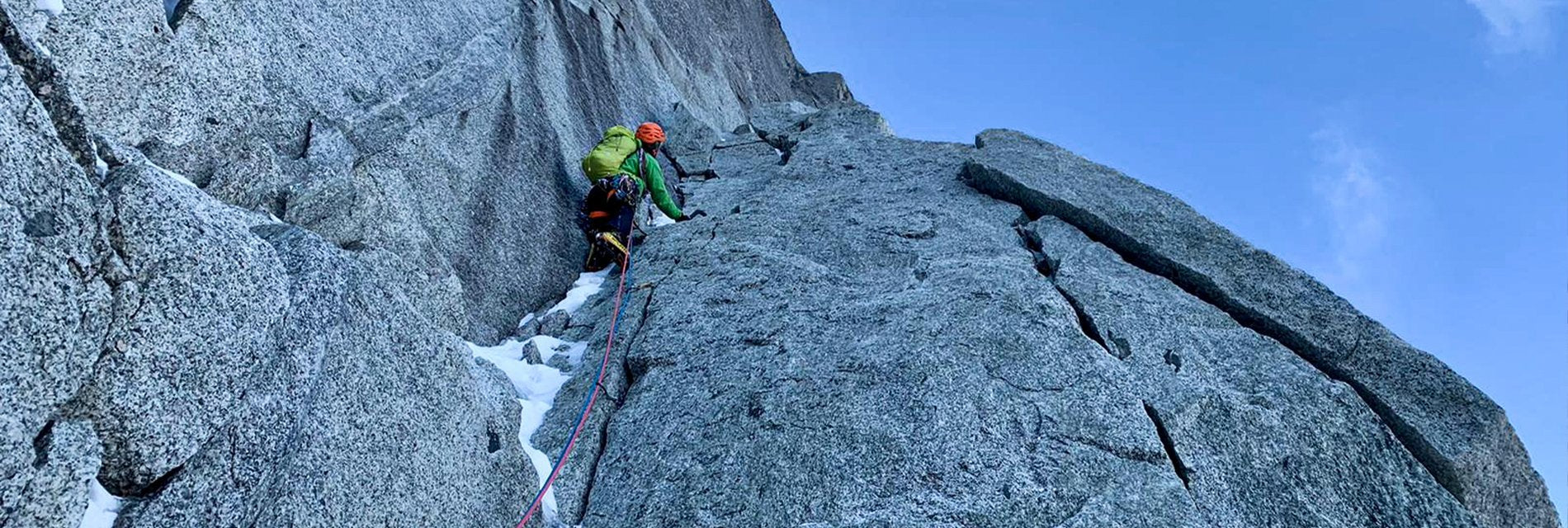 A Winter Ascent of the Dru's North Face