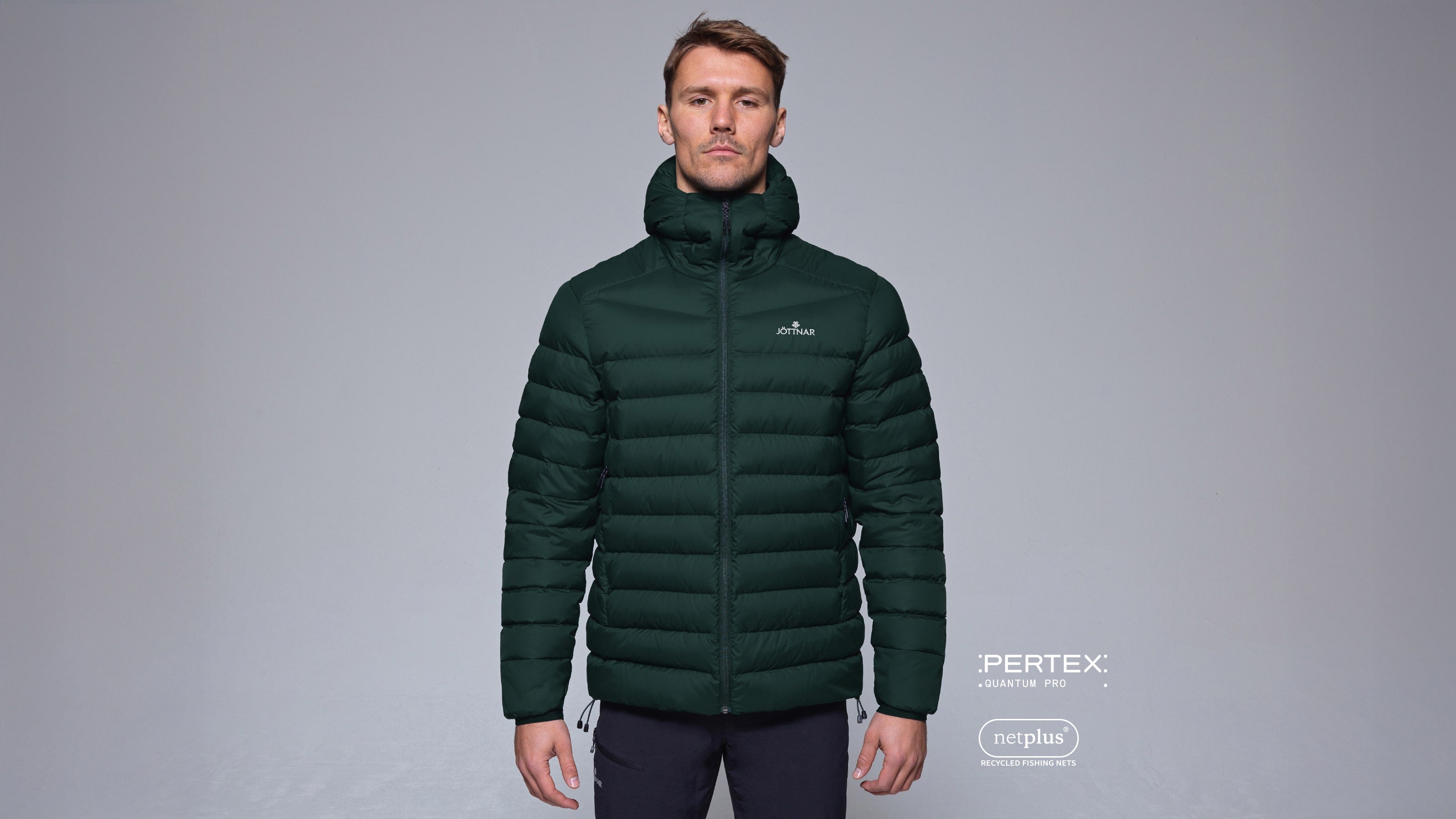 RECYCLED FISHING NET NYLON ZIP JACKET /